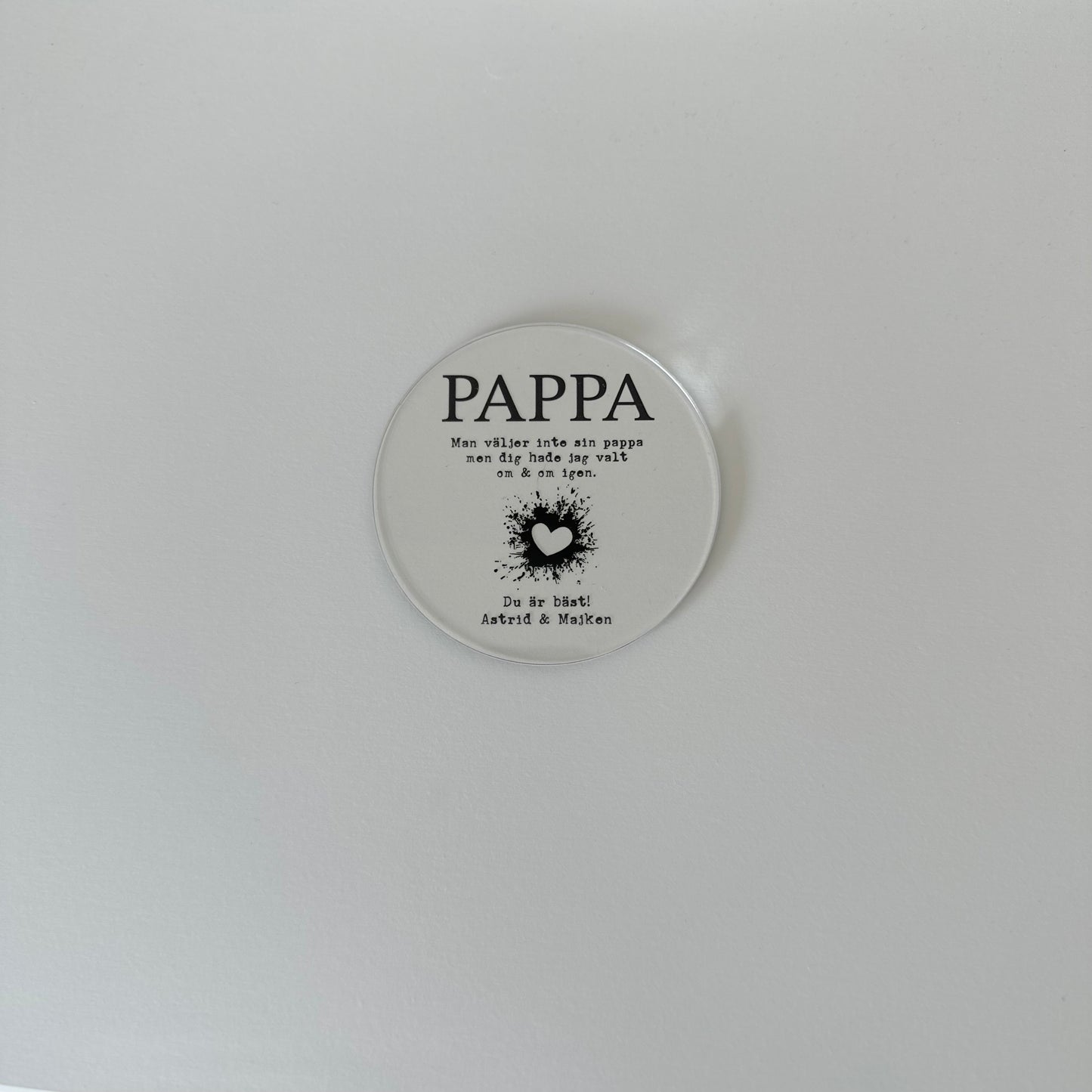 Glasunderlägg - Pappa