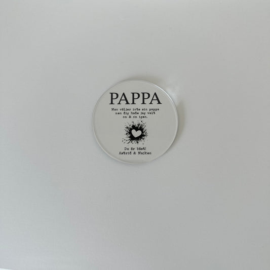 Glasunderlägg - Pappa