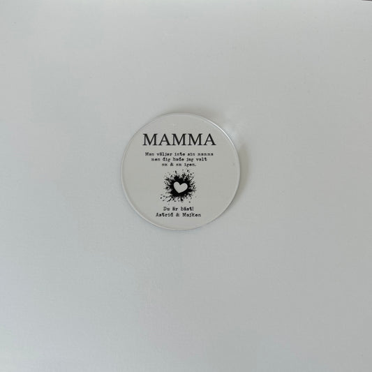 Glasunderlägg - Mamma