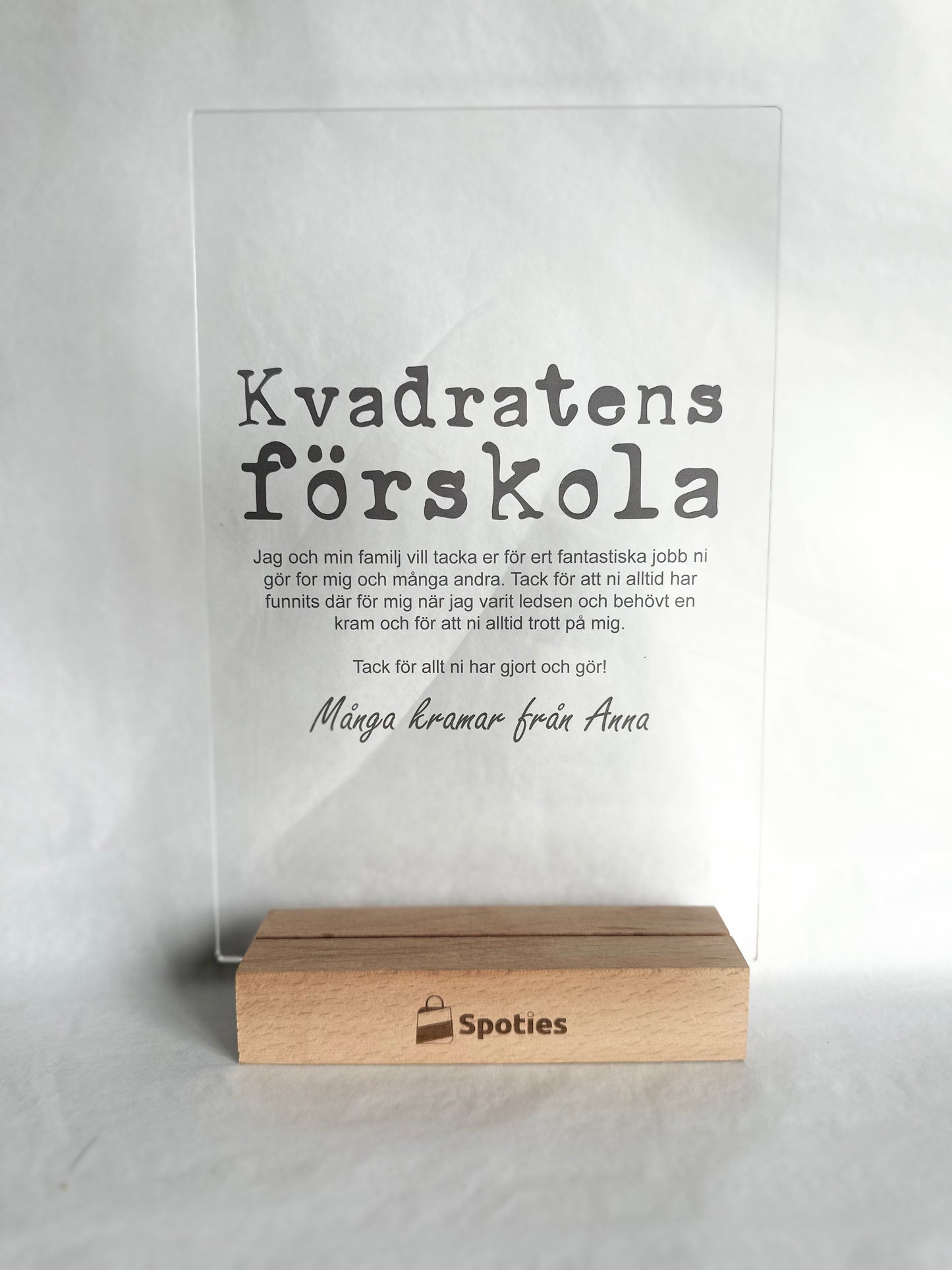 Plaque - Preschool